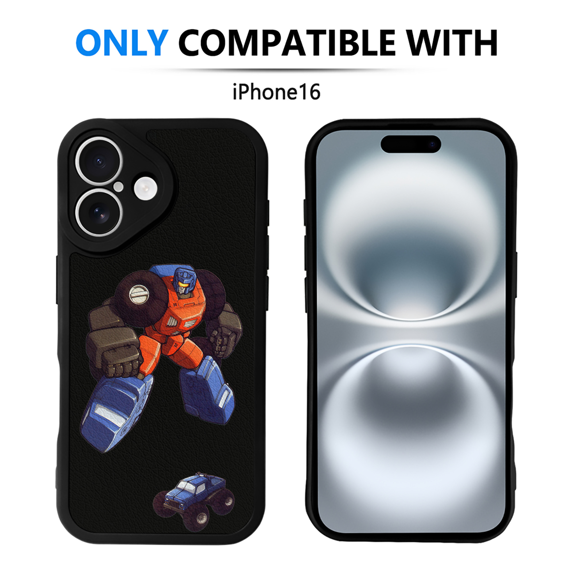 （画像用）  【iPhone 16シリーズ対応】シリコンスマホケース（レザー調） 材質：シリコン